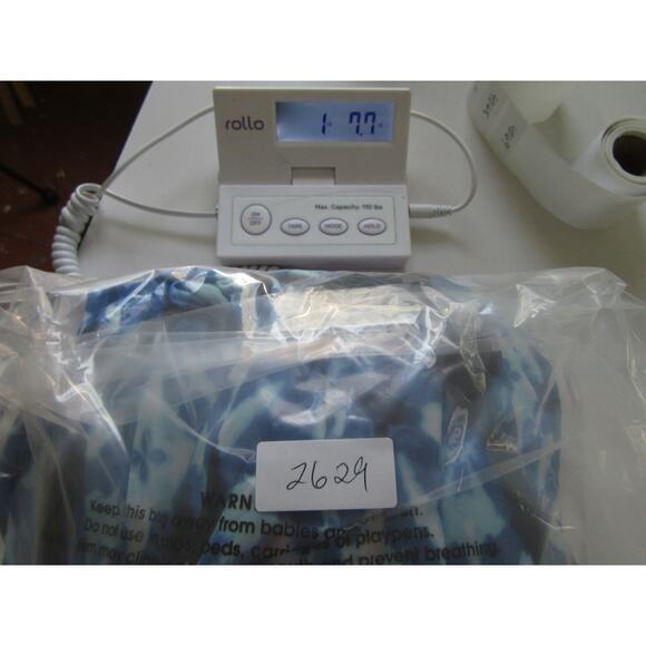 Blue Floral Maxi Dress sz 16W Boho Geometric Cruise Flowy Preppy Y2K Romantic - Picture 8 of 8